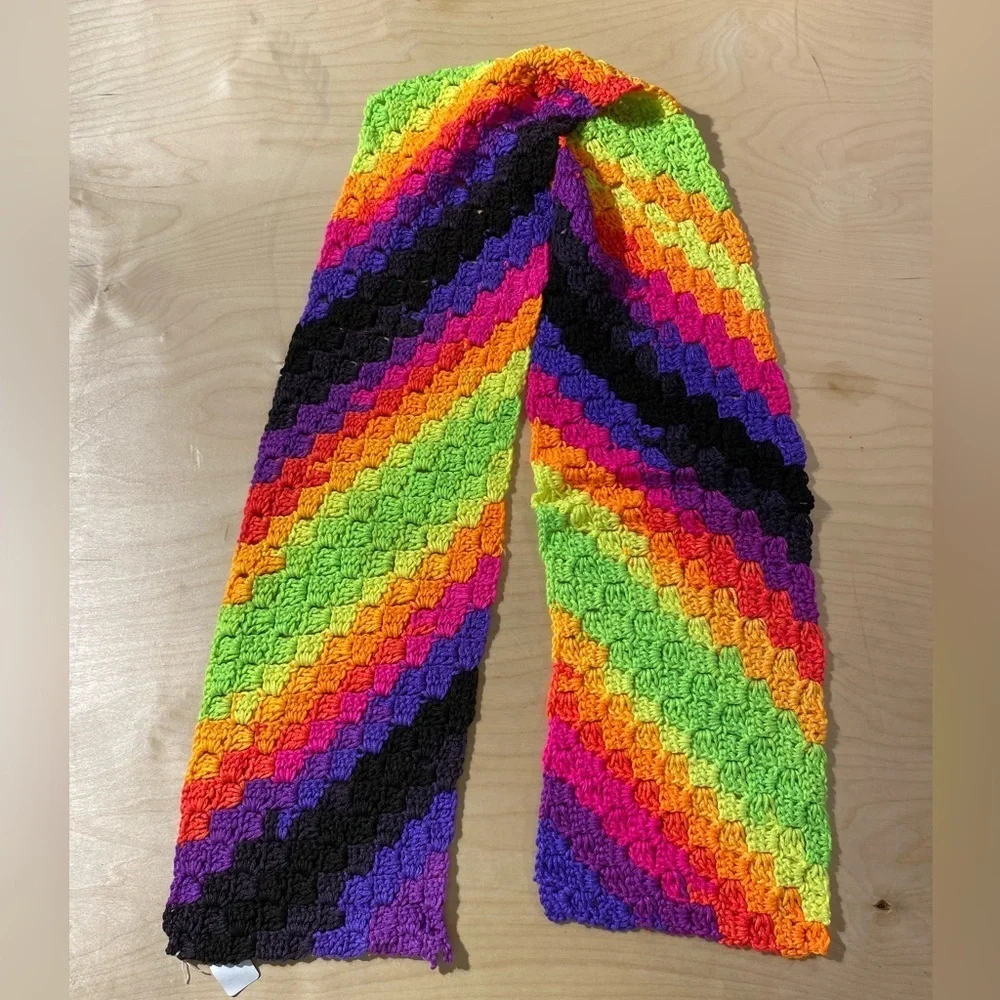 Colorful Crochet Scarf (OS)